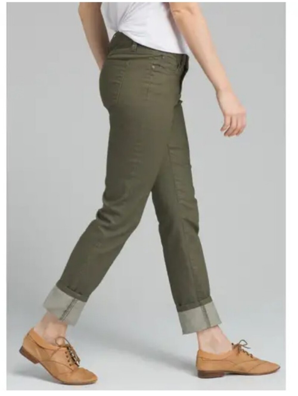 Prana Kara Jean Green Size 8/29 Organic Cotton Blend Low Rise